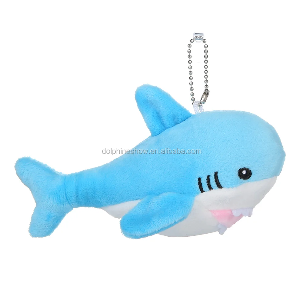 plush shark keychain