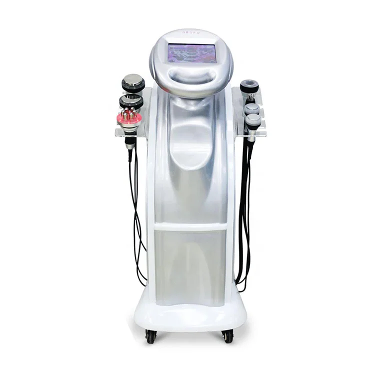 

2020 new trending Body Vacuum 80K Cavitation and 40mhz Ultrasonic RF Suction Slimming Machine with 7 Handles for Sale