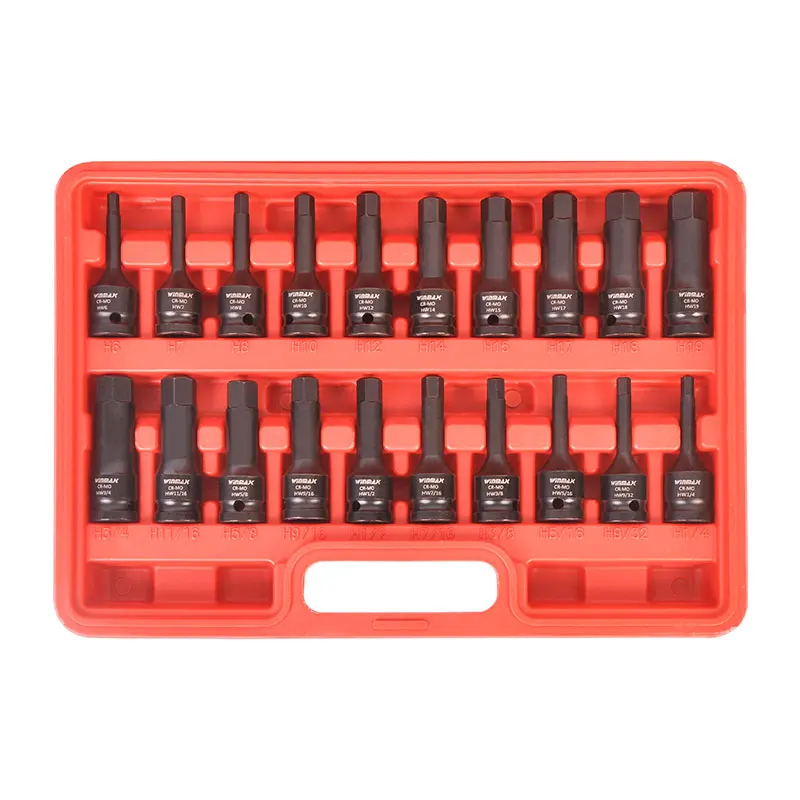 

Local stock in America! Winmax 20Piece 1/4" - 3/4" Dual Size Markings Drive Impact Hex Driver Set