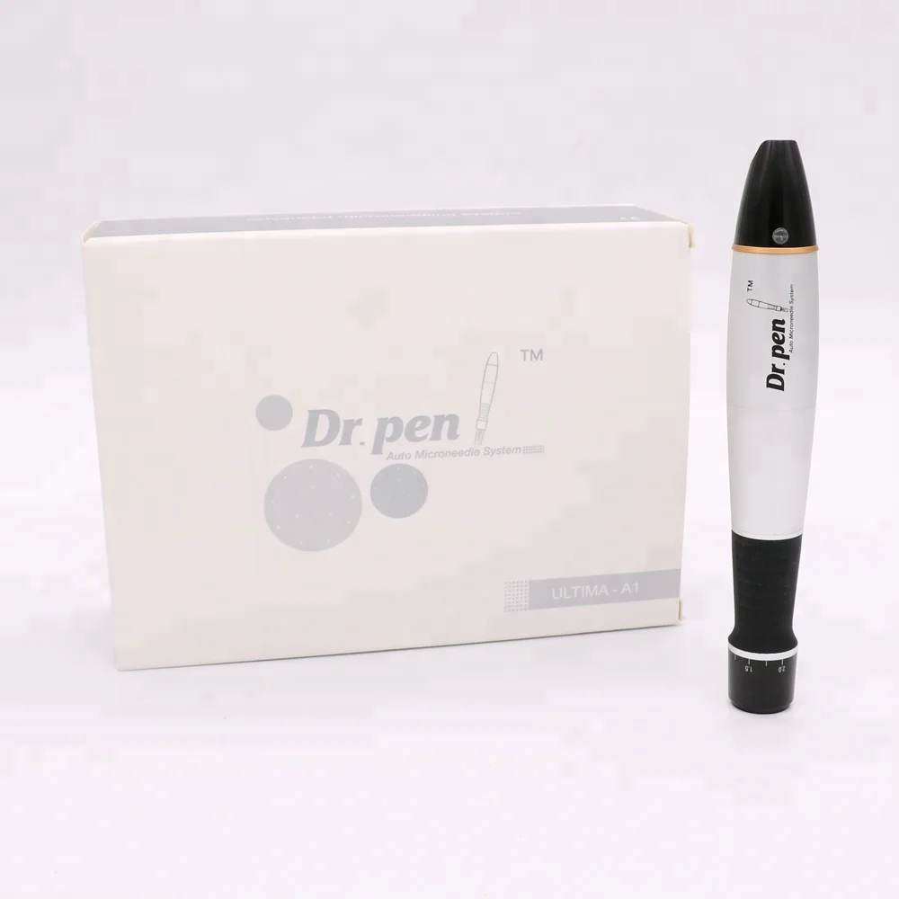 

Derma pen Moisturize Whiten 5 levels PEN Portable Witen Deeply Recover, Silver and black