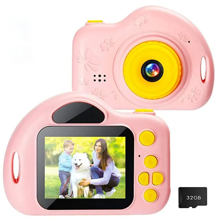 

Amazon hot selling Best camera for kids mini tov digital camera for children's fun camera, Pink/blue