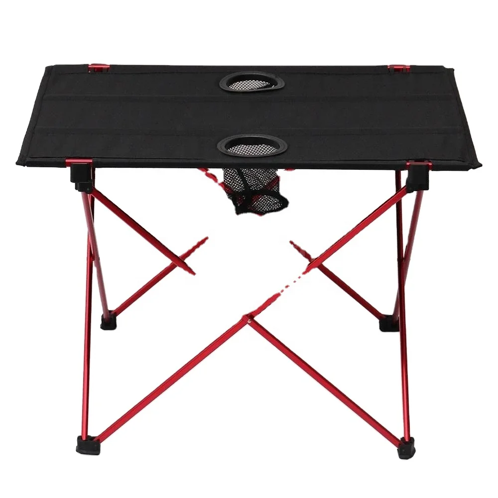 

TY Camping Picnic Foldable Table Outdoor Fishing Hiking Supplies Portable Lightweight Folding Desk, Black