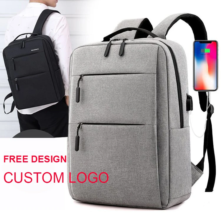 

Large Capacity multifunction nylon USB charger backpack Anti theft Smart Laptop Backpack bag with USB Charging port