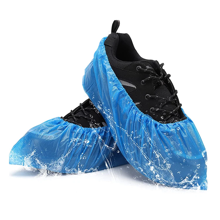 

shoe cover shoe cover water proof cpe plastic shoe covers, Blue