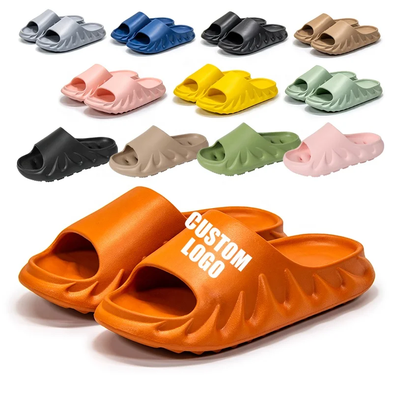 

Custom Brand logo designer women's slippers famous brands Candy Color summer Unisex Designer Sliper Men Slipper Yezzy Slides