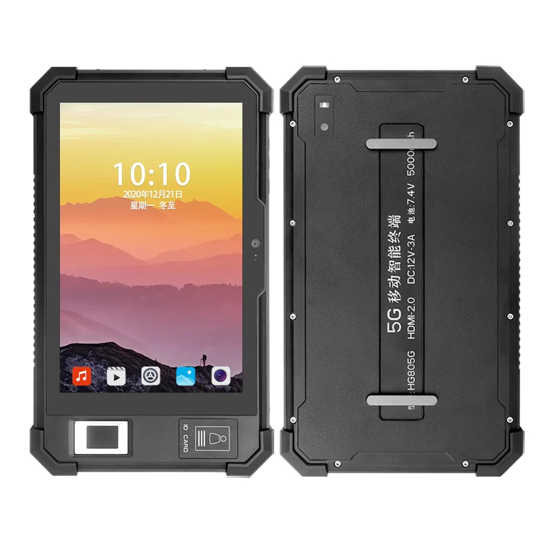 

Smart Fingerprint Terminal Devices Android 9.0 OS IP65 4G 8 inch Rugged Biometric ISO Fingerprint Tablet PC