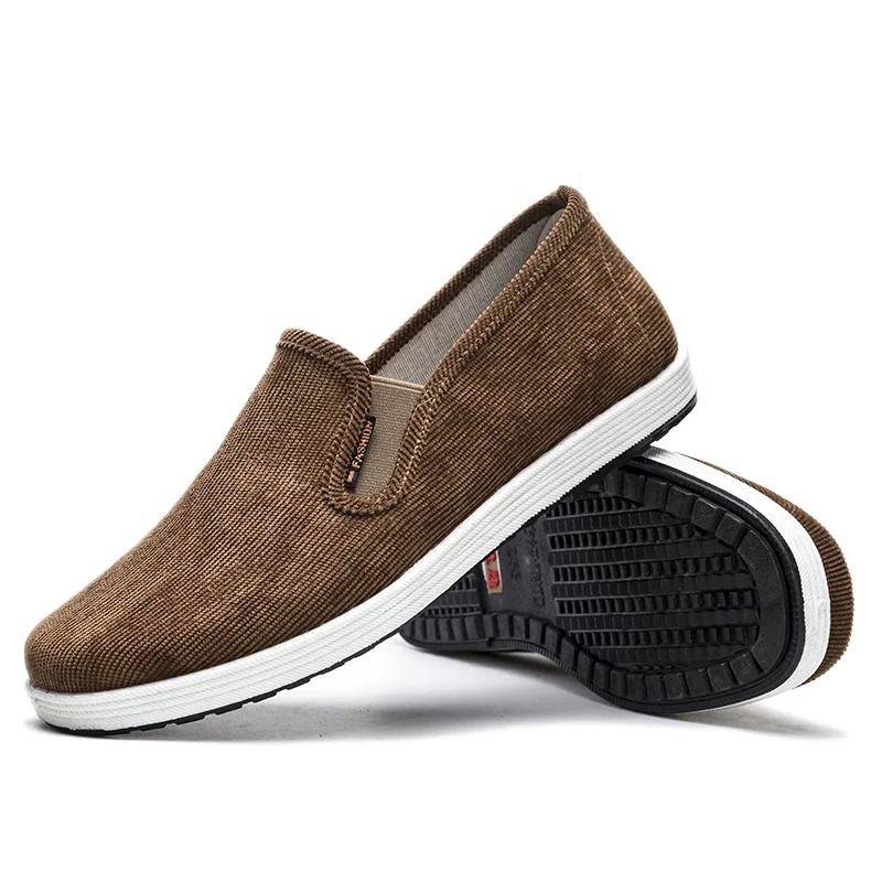 

New style popular corduroy Old Beijing Cloth Shoes men sport casual sneaker in size
