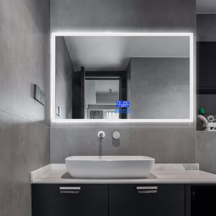 Modern Led Lighting Bathroom Mirror For Hotel Modern Led Lighting Bathroom Mirror For