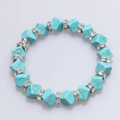 

2021 New Arrivals Hot Selling Designs European and American Summer Fashion Turquoise Bracelet String Wholesale