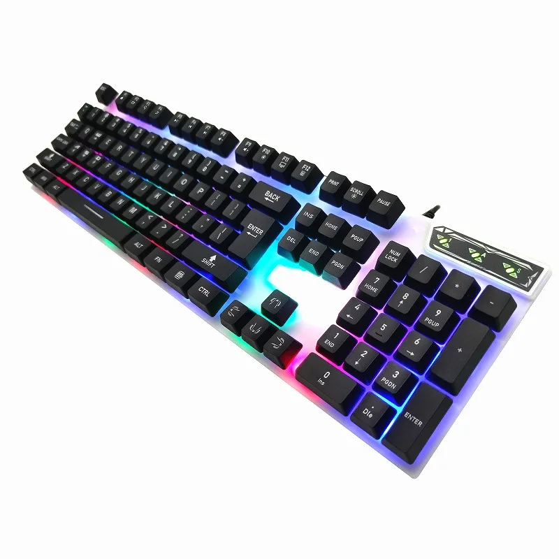 

Spanish Portuguese layout economic RGB backlit wired gaming keyboard teclado for gamers