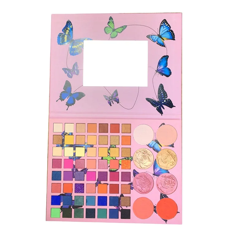 

2021 Hot Sale 64 Colors Large Makeup High Pigment Custom Logo Private Label Glitter Custom Eyeshadow Palettes