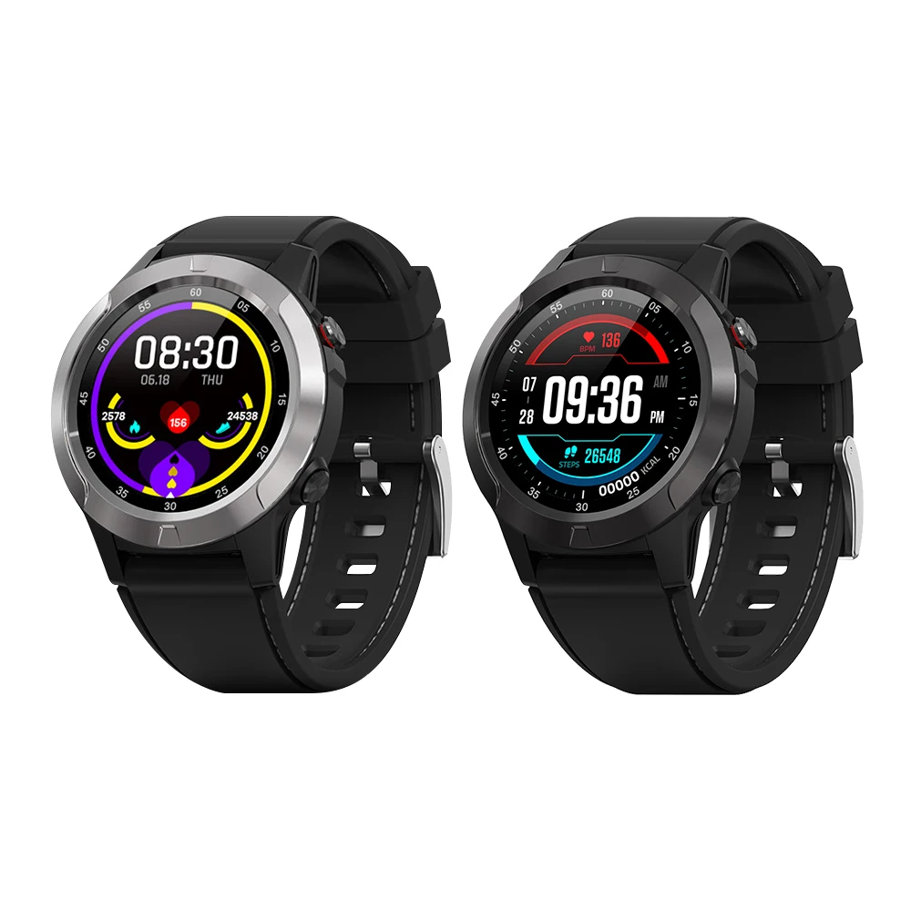 

slider smart watches Leather Healthy Silicone Sport Heart Rate Blood Pressure Monitor, White black pink
