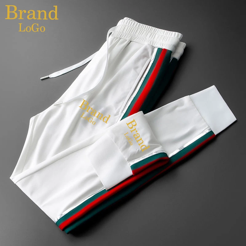 

Lounge Man Men Outfit Track Fitness Casual Jogging Stripes Wholesale With Pants Sports New Stripe Loose Polyester Mens Joggers
