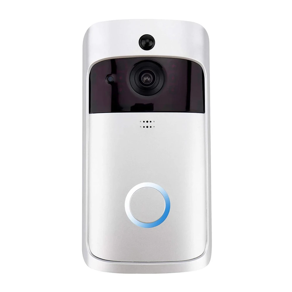 Battery Doorbell Camera Wifi With Motion Detector Video Door Ring