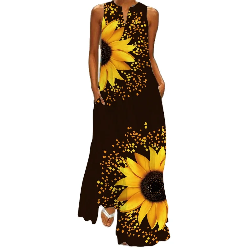

Cheap Korea 2021 Maxi Knitting One 1 Piece Set Woman Lady Elegant Long Summer Clothing Dress