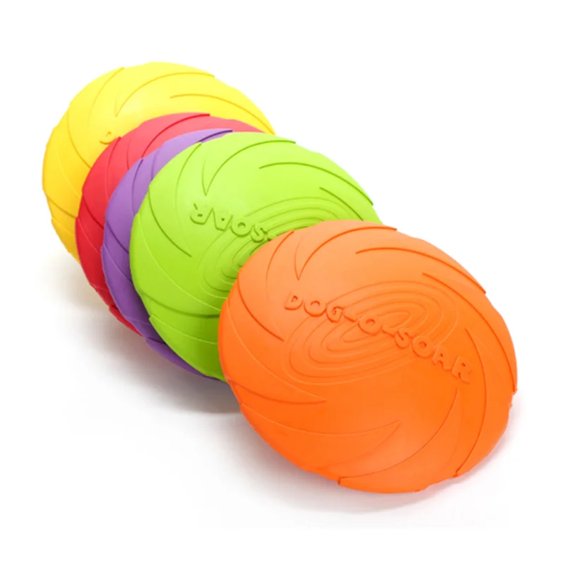 

Custom Rubber Pet Toy Disk Flying Sports Interactive Dog Toys Outdoor Dog Water Bottle Feeder Toys For Dog, Red,green,purple,orange,blue,yellow