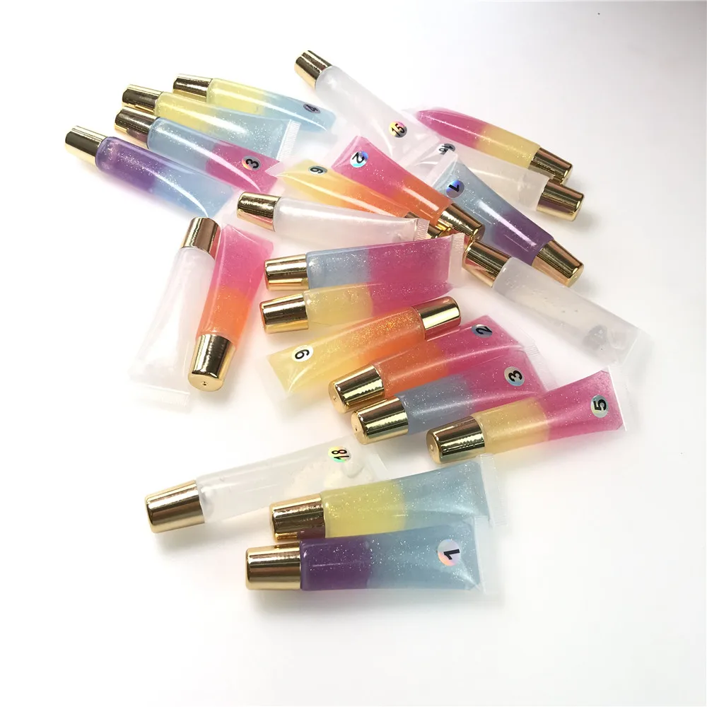 

Wholesale Custom Logo Women Comestic Lipgloss Soft Tube Moisture Lip Gloss With Private Label Colorful Jar Lipgloss Lip