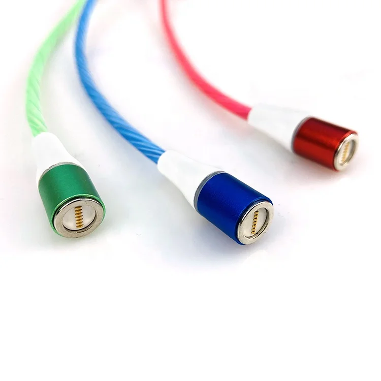 

Cable Usb Magnetic Lighting Data Cable 2M, Green/red/blue/colorful