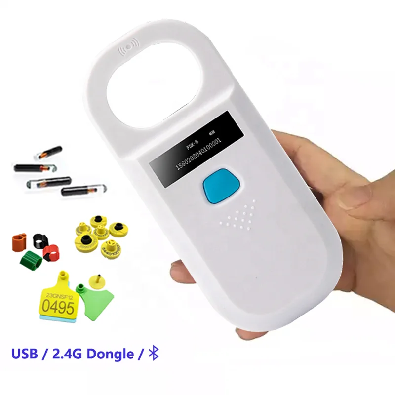 

Anicare 134.2Khz smart Portable small handheld rfid animal ID reader pet dog cow animal ear tag microchip rfid reader scanner