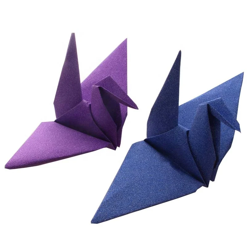 Papier Paillete Scintillant De Couleur Or Bateau Oiseau Porte Bonheur Animal Origami Pour Cadeau D Anniversaire Et De Mariage Buy Glitter Origami Paper Sparkling Shiny Origami Lucky Star Paper Craft Handmade Colorful Fold Origami Paper Origami