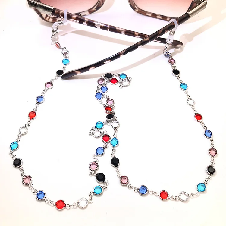 

Wholesale Face Masking Necklace Eyeglasses Face Masking Holder glasses strap holder myopic lens chain, As pic