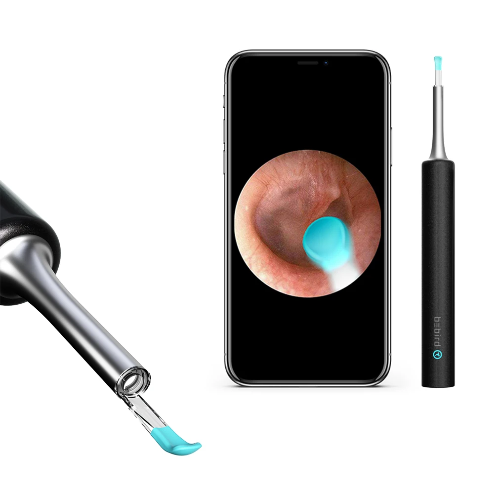 

Bebird Upgrade WiFi Ear Cleaning Endoscope Wireless Visual Earwax Cleaner, White, blue, pink, black