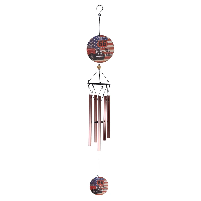 

30 Inches Sympathy solar powered Chime with 5 Metal Tuned Tubes, Golden Elegant Memorial Wind Chimes