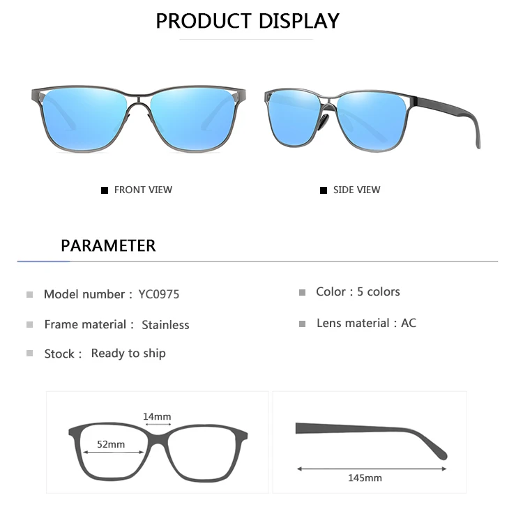 EUGENIA Promotional UV400 polarized PC sunglasses outdoor sport protective glasses