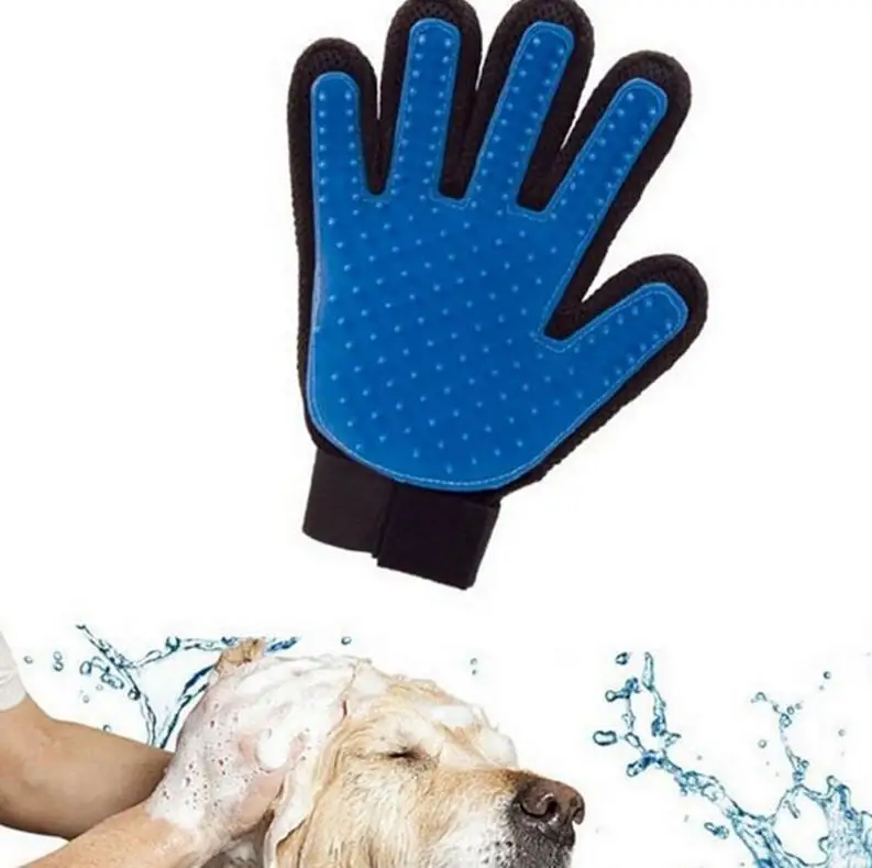 

Pet Grooming Silicone Rubber Brush dog cleaning massage comb supplies, Picture