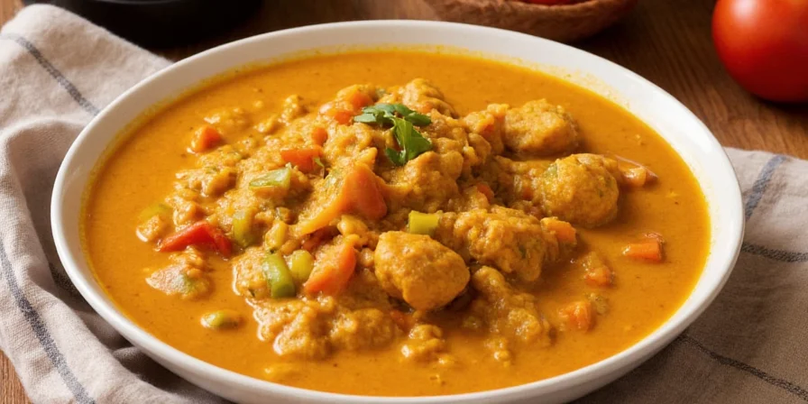 Map showing curry variations around the world