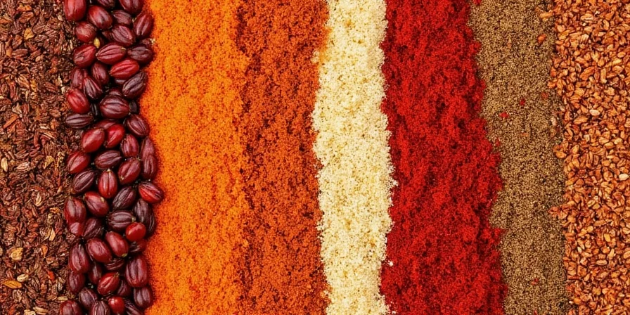 A close-up of a steaming bowl of creatively-spiced chili.