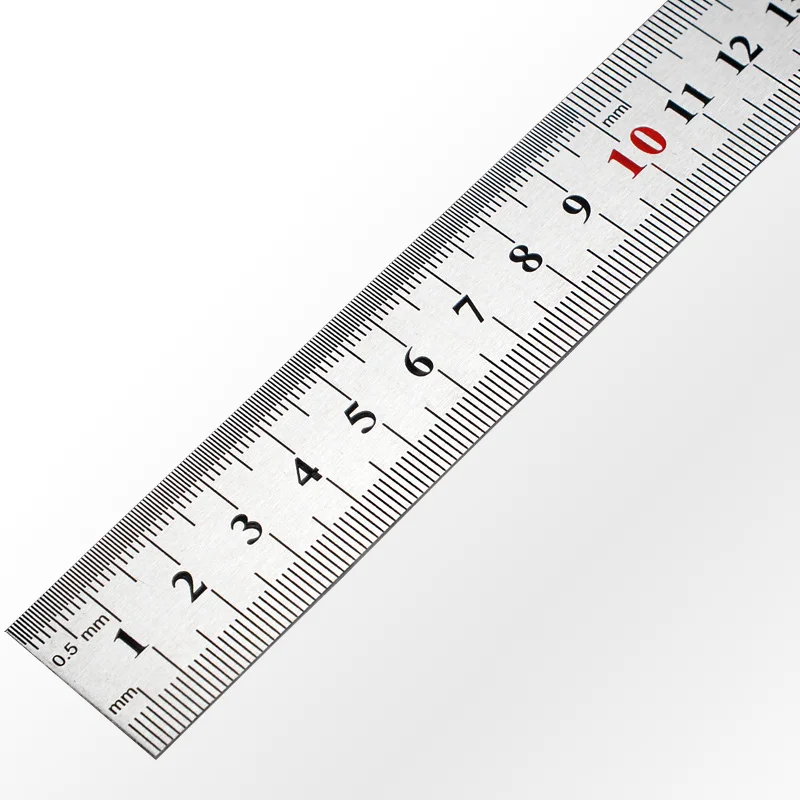 Factory Straight Carpenter School 15 20 30 30 50 60 100 150 Measuring Tool Stainless Steel Metal Ruler for School Office