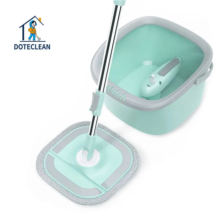 

Wholesale healthy hand free lazy 360 Rotating Round magic microfiber spin flat Mop With Bucket for best floor cleaning