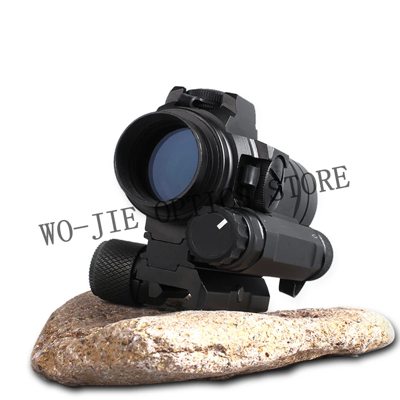 

Hunting Riflescopes M4 Green and Red Dot Sight Tactical Hunter Riflescope For 20mm Rail Airsoft Outdoors m416 Hunting Scope, Black