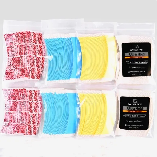 

36pcs /Bag Strong Ultra Hold Wig Adhesive Tape Double Sided Wig Tape for Lace Wig/Hair Extensions/Toupee, Yellow