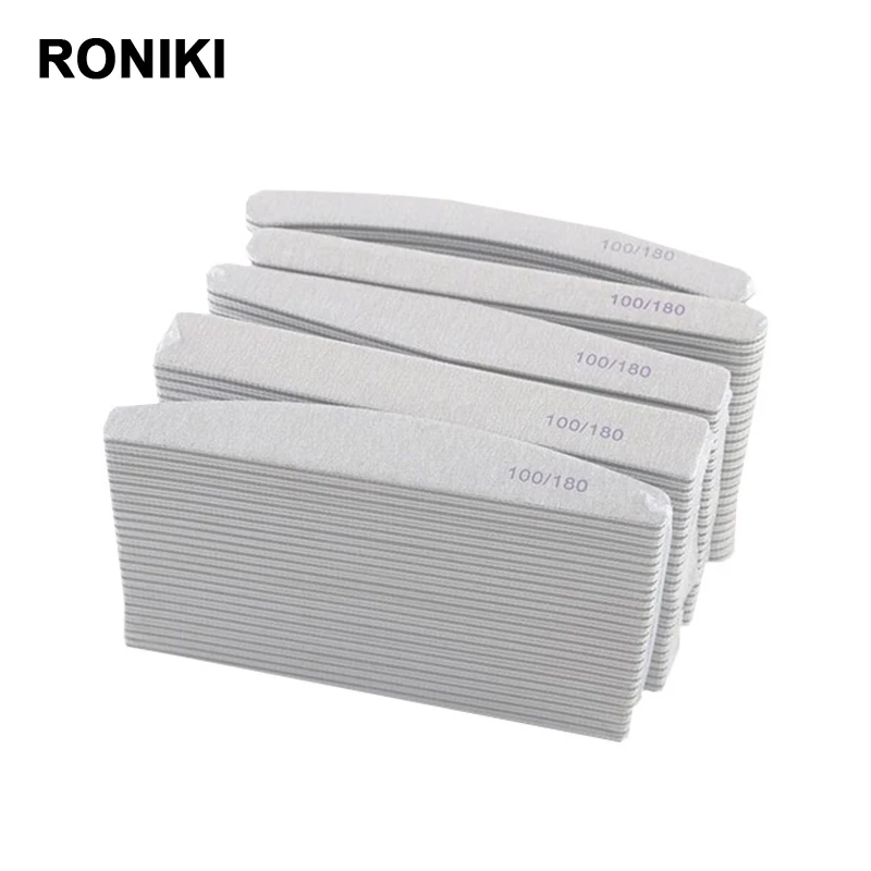 

RONIKI professional Custom Logo mini double-sided nail file 100/180