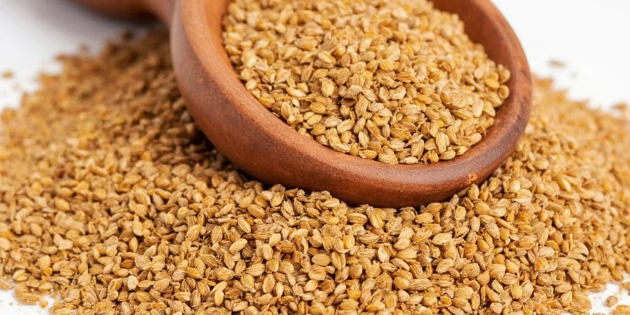 Ground Cumin Seeds in a Spice Jar