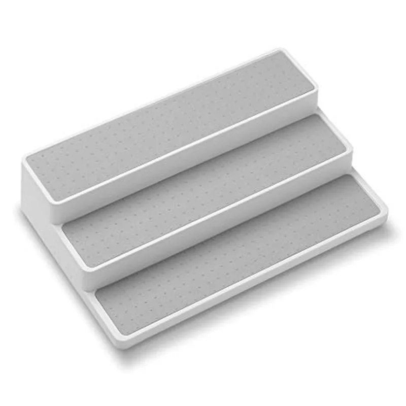 

Wholesale large desktop plastic 3-tiered home storage spice organizer display stand rack for kitchen pantry