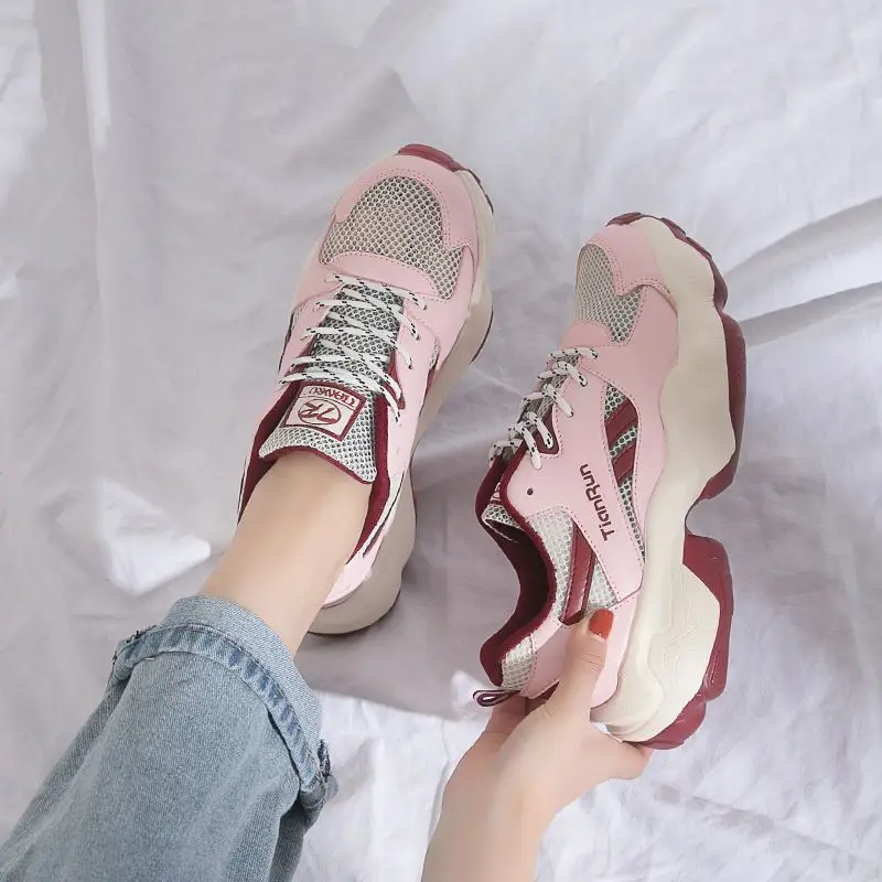 

New arrival breathable mesh lightweight fashion casual women sports shoes ladies sneakers shoes women, Optional