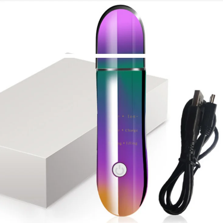 

Skin scrubber ultrasonic portable spatula ultrasonic skin scrubber for beauty use Hot sales design, Green/blue