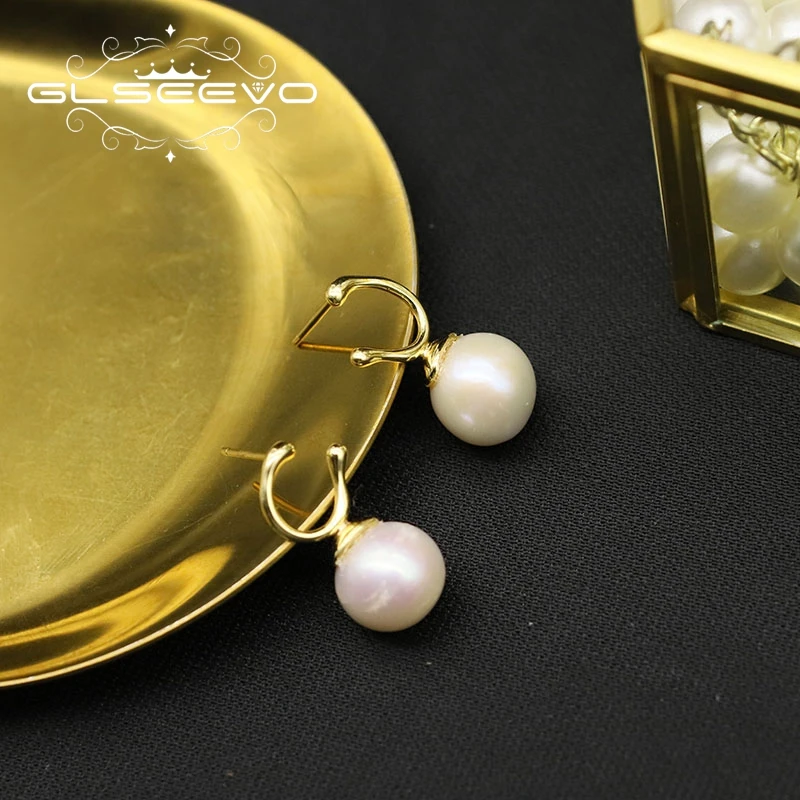 

Wholesale Price Jewelry 925 Sterling Silver Fashion Natural Pearl Earrings Ladies Jewelry