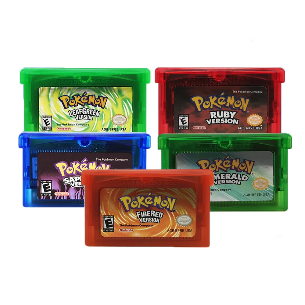 

for Pokemon Game Cartridge Cards For GameBoy Game Boy Advance SP GBA SP Sell well Nostalgia Video games, Emerald leaf green rire red ruby sapphire