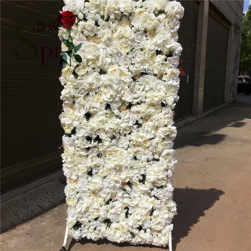 

SPR Wedding Supplies Home Floral Decoration Rose Hydrangea Bouquet Silk Artificial Decorative Flower Wall Backdrop, Photo
