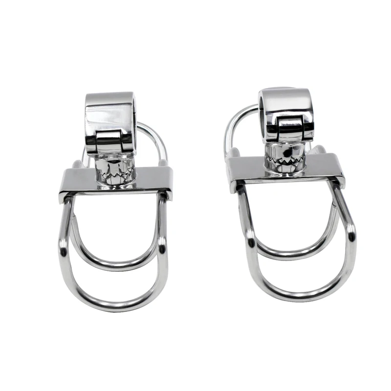 product made stainless rail mounted clamp on  double wire snapper back rod holder stainless steel for fishing boat rod holder-5