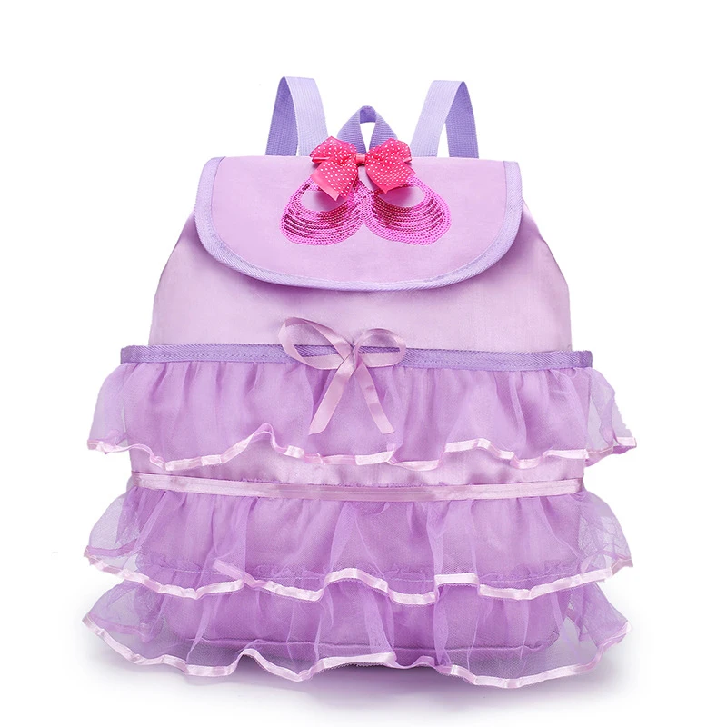 

Kids Girls Ballet Dance Bag Students School Backpack Lace Ruffled Tutu Shoulder Backpack