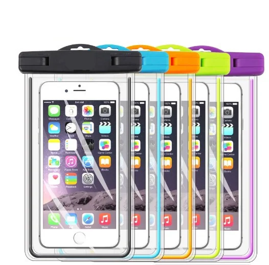 

cell phone case waterproof bag PVC waterproof phone case pvc pouch, 4 colors