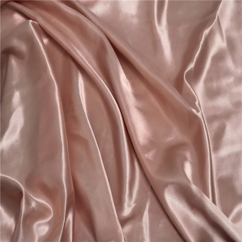 
wholesale shiny spandex polyester silk satin fabric for dress 