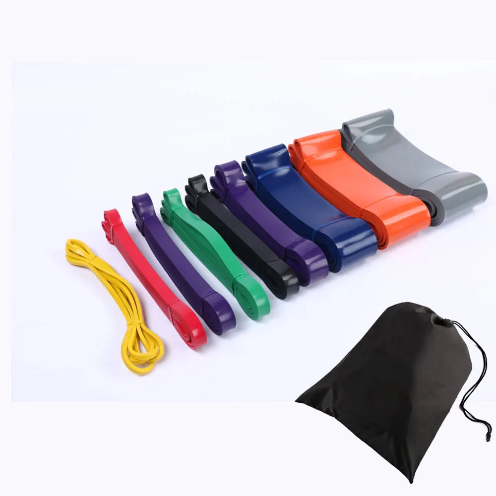 

wholesale customized private logo stretch latex long resistance band for gym, Yellow,red,purple,green,black,etc