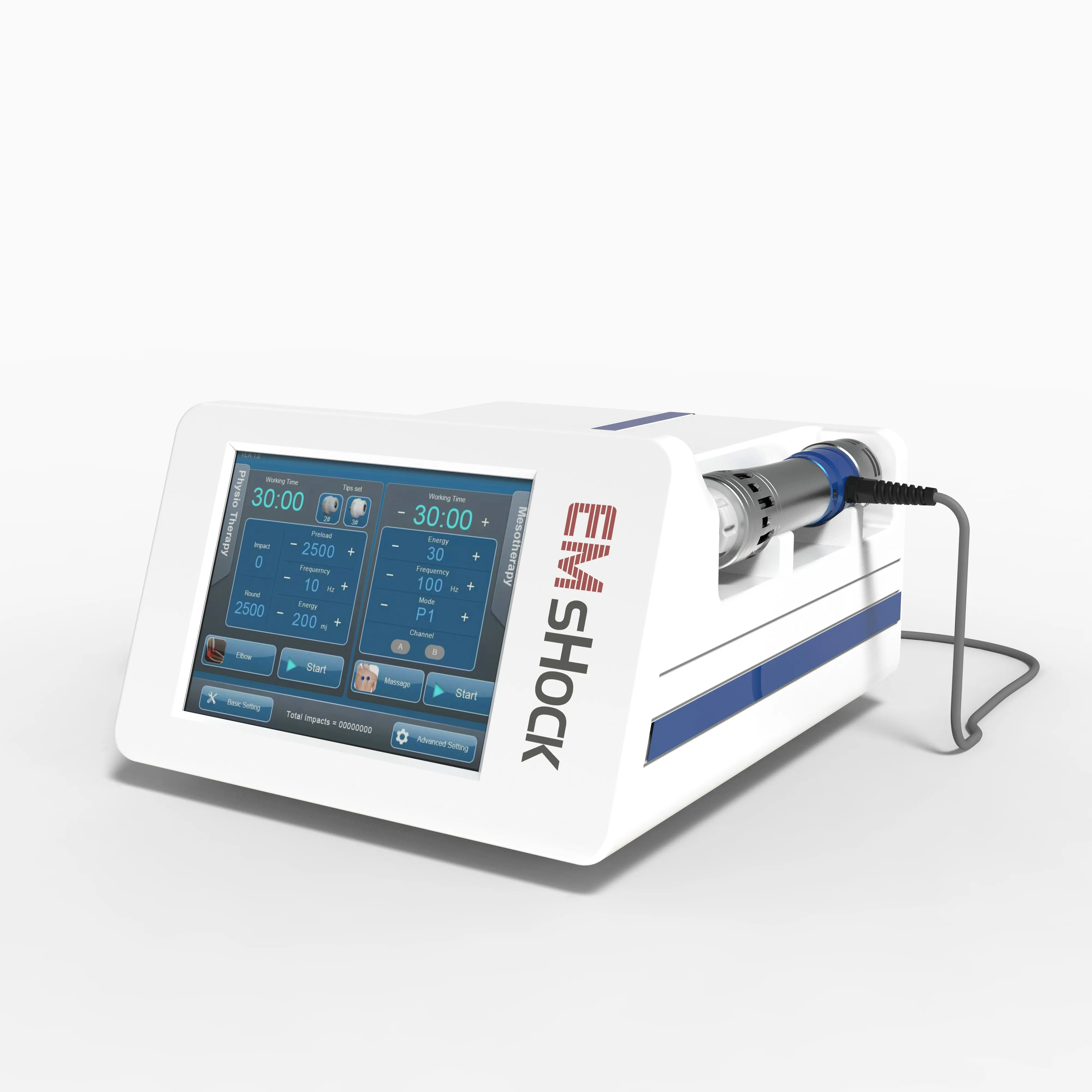 

Portable EMS Shock Wave and Sport Pain Therapy Equipment Beauty Massage Machine