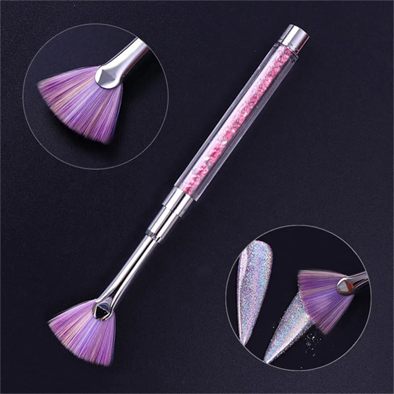 

2021 Fan-Shape Gradient Nail Art Brush Professional Brush For Nails Silicone Nail Brushes, Pictures showed